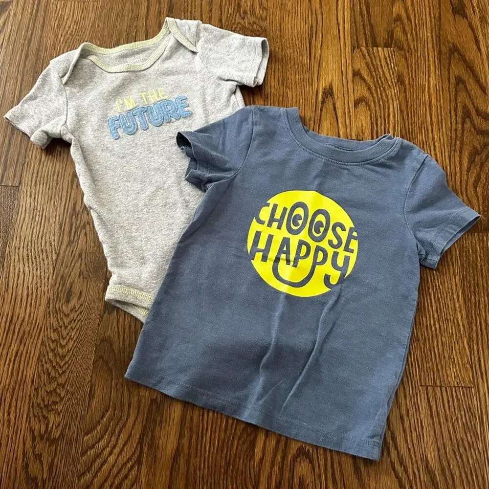 Inspirational shirt and bodysuit bundle, size 18M